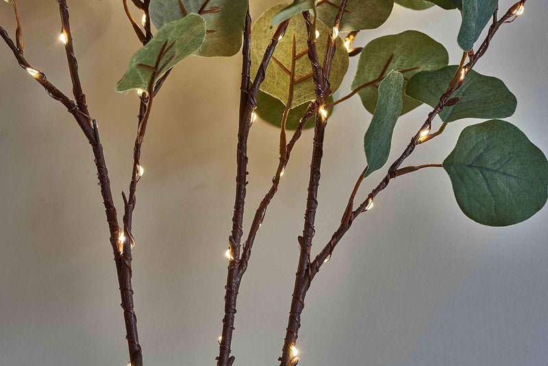LITBLOOM Lighted Eucalyptus Branches 24IN 36 LED with Timer Battery Operated Lit Artificial Greenery for Wedding Party Home Spring Decoration Indoor Outdoor - Image 4